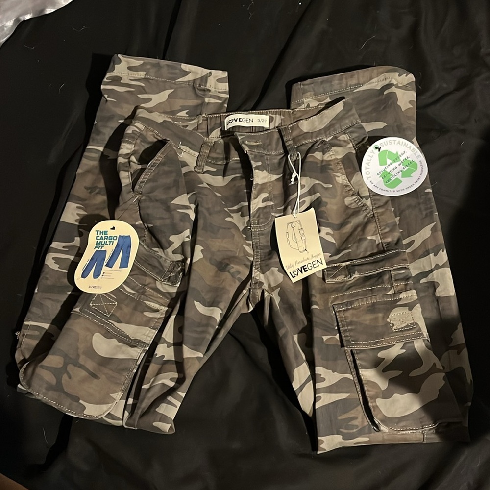 LoveGen Camo cargo pants